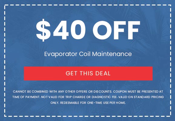 Discounts on Evaporator Coil Maintenance