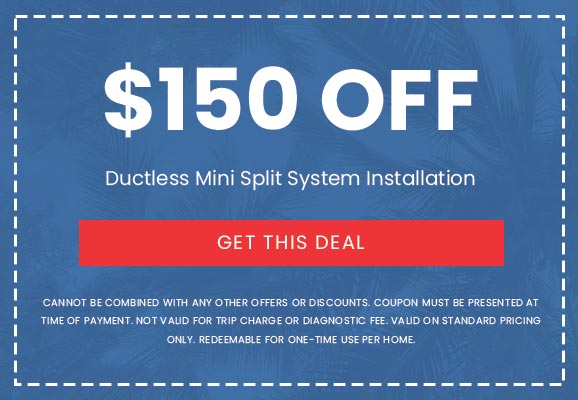 Discounts on Ductless Mini Split System Installation